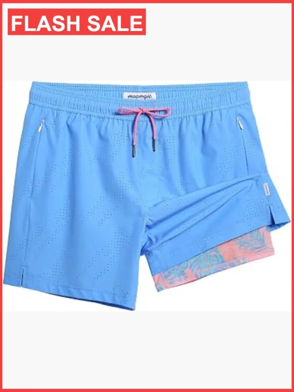 Mens Swim Trunks with Compression Liner 5